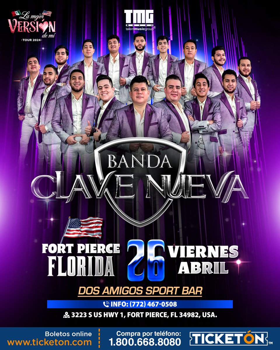 🚨Nuestra gente de LAKE WORTH BEACH y FORT PIERCE, FLORIDA tenemos una cita este viernes 26 para que se jalen se va a poner bueno el desmadre 🔥🚨
#TalentMusicGroup #lamejorversiondemi2024 #BandaClaveNueva #asicomolooyes #Eventos2024