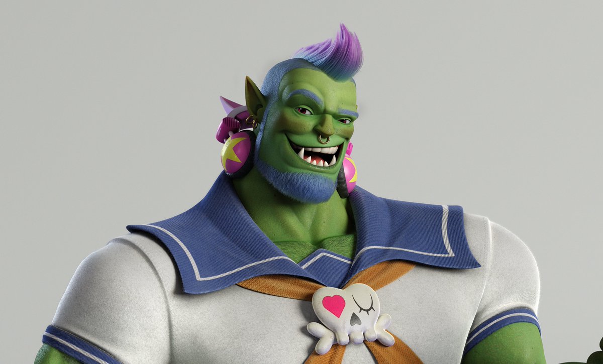 CG_art3D's tweet photo. Candy Orc. This orc was created during the course "Look Development and Grooming For Characters" By Mani Salguero at The Lighting Lab.

Base on the art @bobby_arts https://t.co/rUSqab5u0U