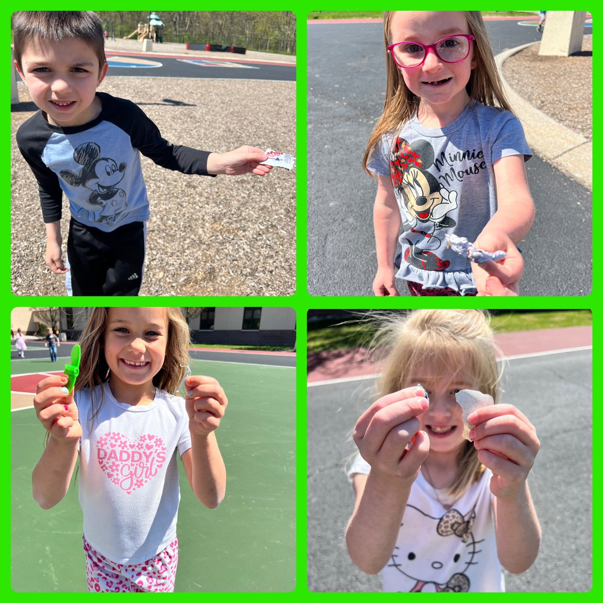 Our littlest @MSXLions ended our #CKLA Earth unit today by cleaning our playground! 

Who knew picking up trash could be so much fun! 🗑️

The smiles say it all! 🥰

Ps. Don’t worry, hand sanitizer/washing our hands was used/done!  🧼🫧

@Amplify 
@CVSDnews