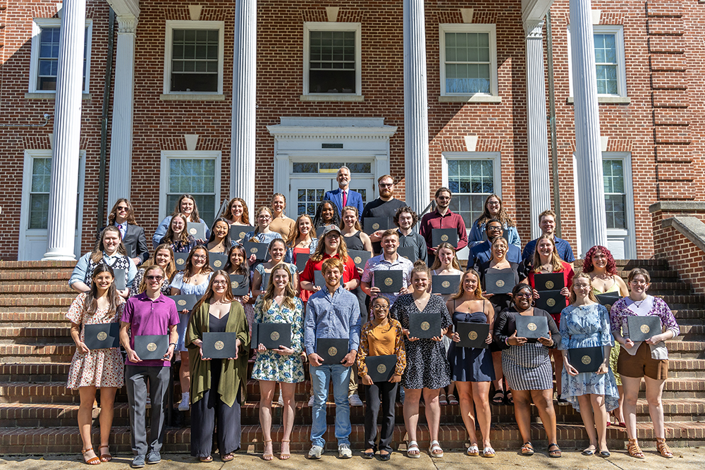 Bridgewater College honored approximately 50 students for academic excellence and community service at an award ceremony on Saturday, April 20. BC is proud to acknowledge the hard work and dedication demonstrated by these students.