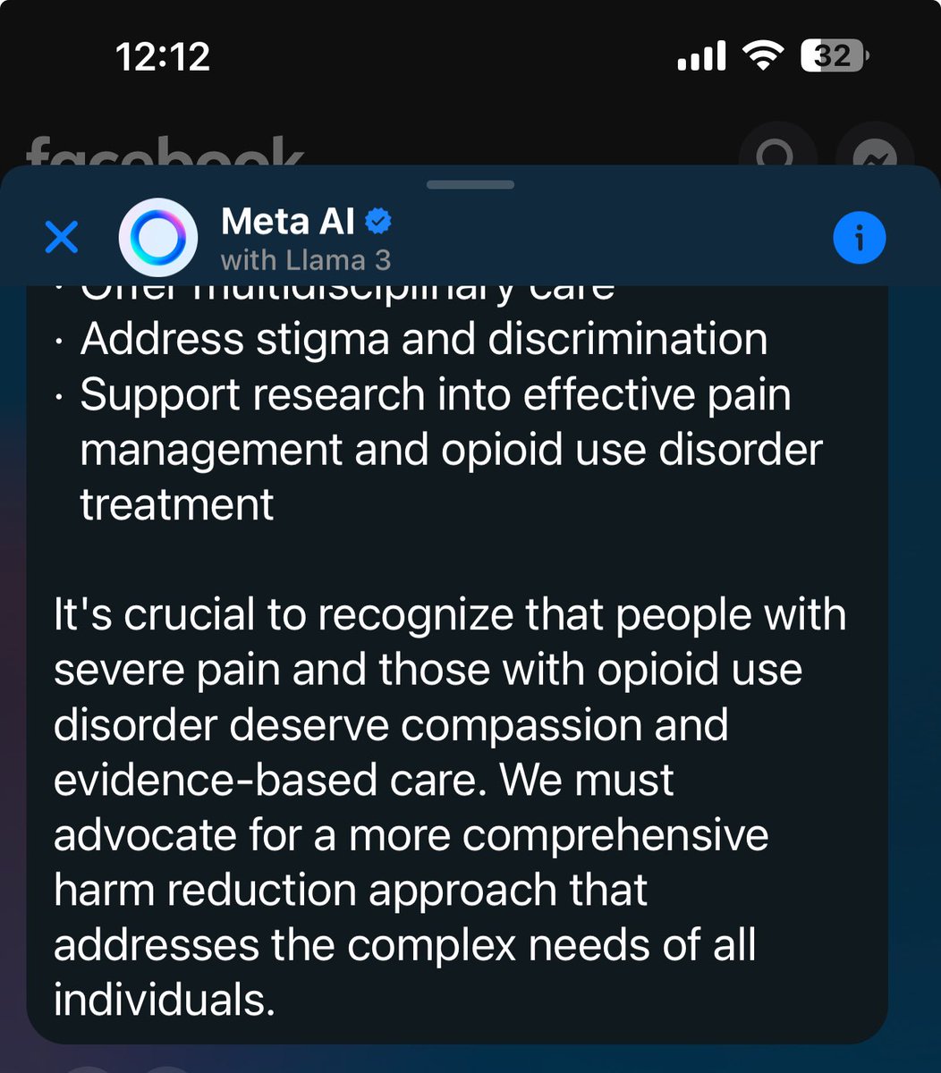 I asked AI some questions and the response is very useful, especially about Harm Reduction and pain paitents!