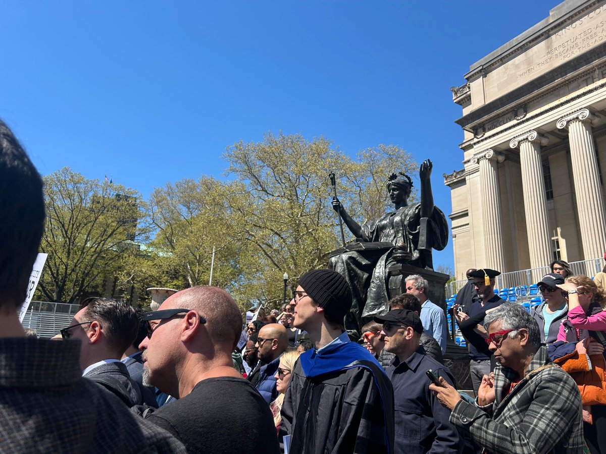 proud to stand by other faculty members in demanding all student suspensions are rescinded and free, open, peaceful, discourse is protected on campus