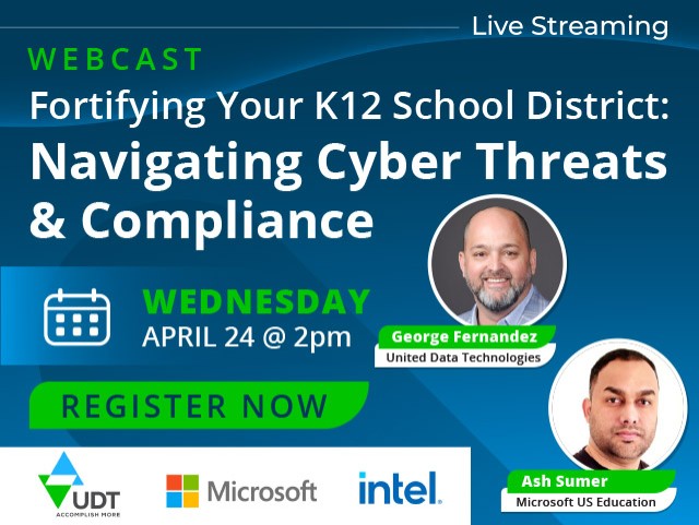 This Wednesday, 4/24: Learn from the experts how to fortify your district against cyber threats and ensure compliance in today's digital landscape. Free Registration: hubs.li/Q02tFCvH0