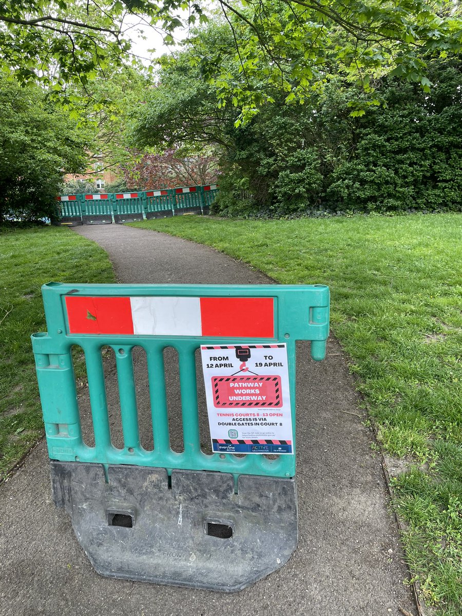 We’re getting footpaths in Paddington Rec repaired. There’s going to be some disruption but now we won’t get our feet wet every time it rains.