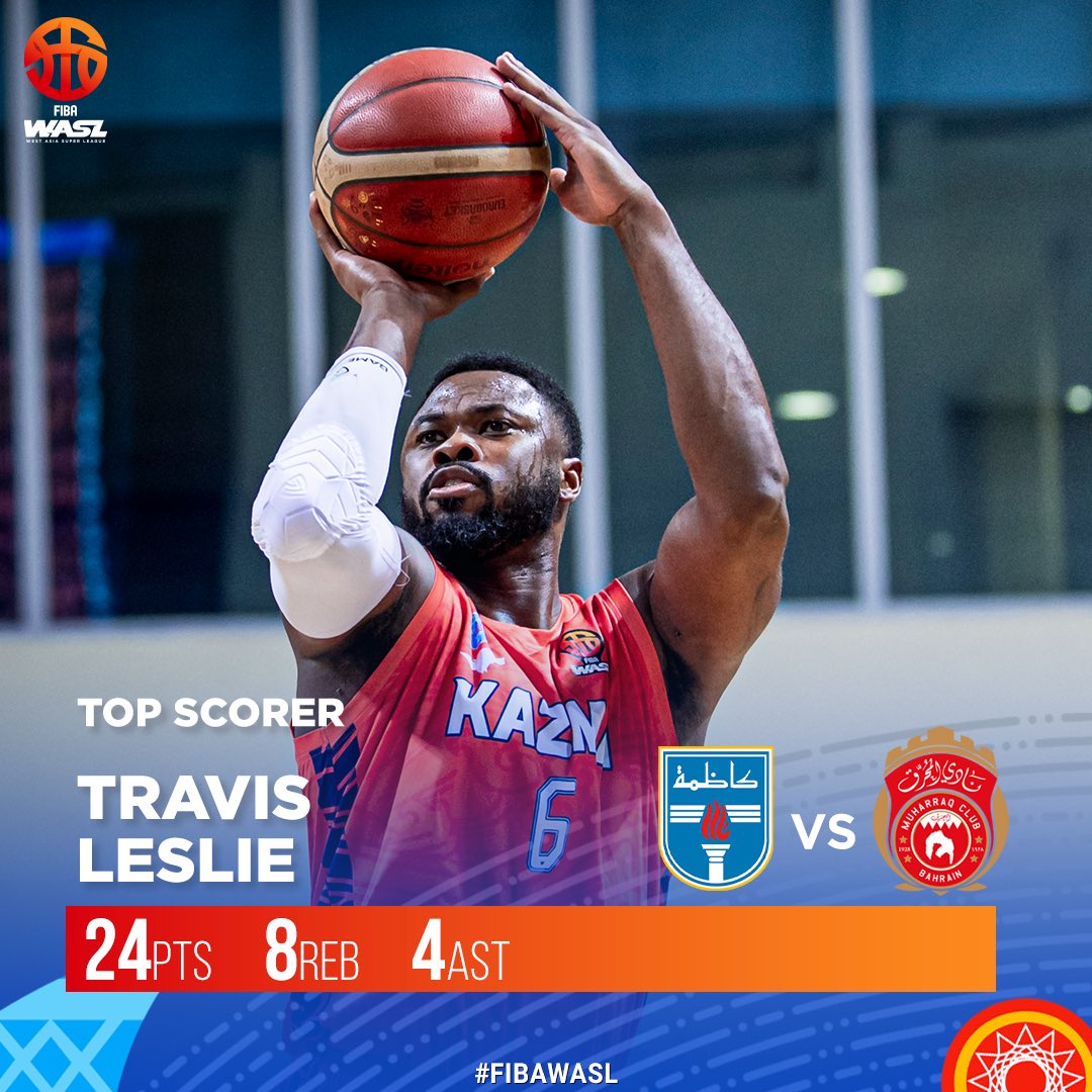 OfficialWASL's tweet image. Buckets on Buckets🏀! Travis Leslie erupts for a game-high, lighting up the score board with 24 points🔥!

#FIBAWASL #WASL #KazmaSC #TopScorer