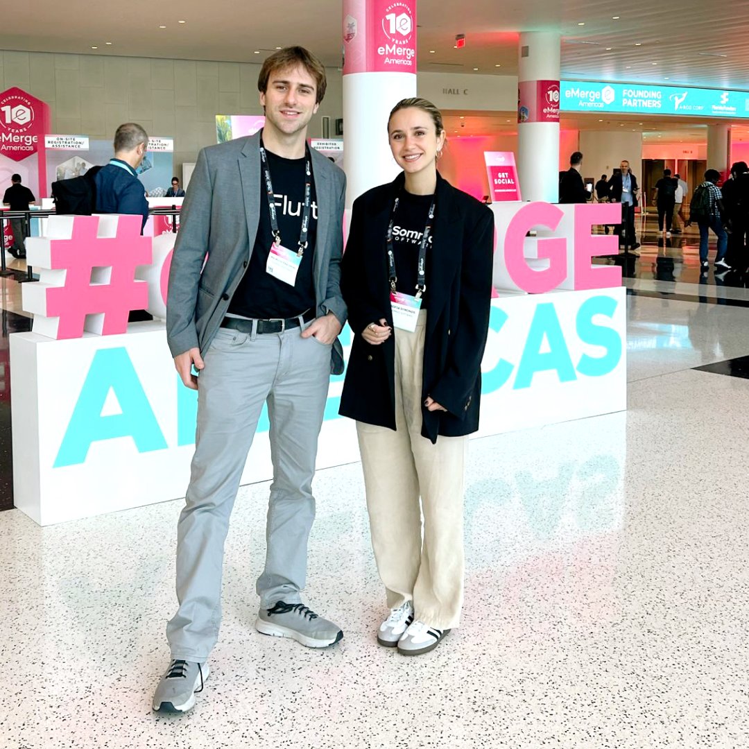 Thrilled to share highlights from @eMergeAmericas 2024 in Miami, Florida! 🌴 @MauriPastorini1 (CEO & Co-Founder), and Sofia Simonds (Head of Technology Solutions), represented us at the event. Two exhilarating days of networking, learning, and showcasing our latest innovations.