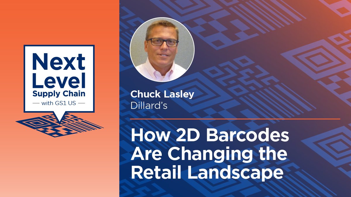 Chuck Lasley, IT Director at @Dillards, sheds light on the importance and advantages of 2D #barcodes and #RFID technology for improved inventory management, customer service, and access to detailed product information. Listen in! ow.ly/410q50RhXPI #GS1USPod #pod #podcast
