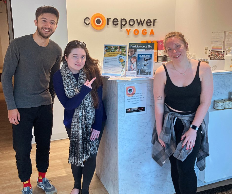 ByondPesticides's tweet photo. Reconnecting with our roots this #EarthDay! 🌱Honored to partner with @CorePowerYoga in Adams Morgan as our incredible instructor Kate guided a donation-based #corerestore session for #EarthDay to support our work! Thank you! 🌎 🌅 #organic #voicefortheplanet https://t.co/RquhXfVYkD