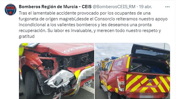 Bomberos del CEIS aseguran sentirse ofendidos por una publicación en la cuenta oficial del Consorcio en X orm.es/noticias-2024/…