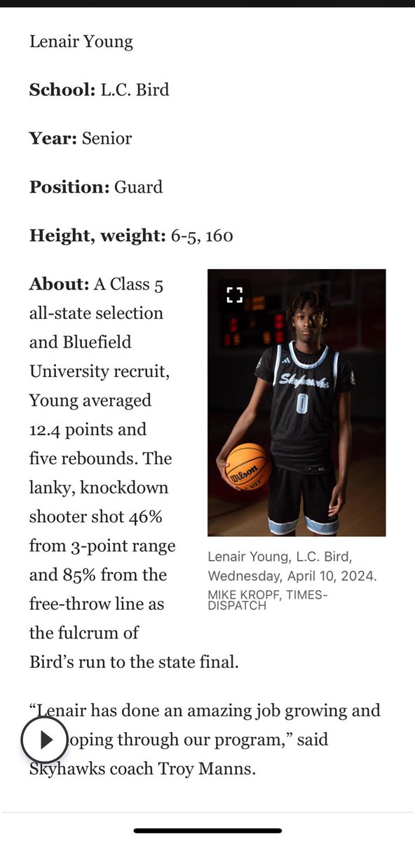 Congrats to the following on receiving All-Metro honors! 

Troy Manns - Coach of the Year 

Lenair Young - First Team

John Uzochuwu - Third Team