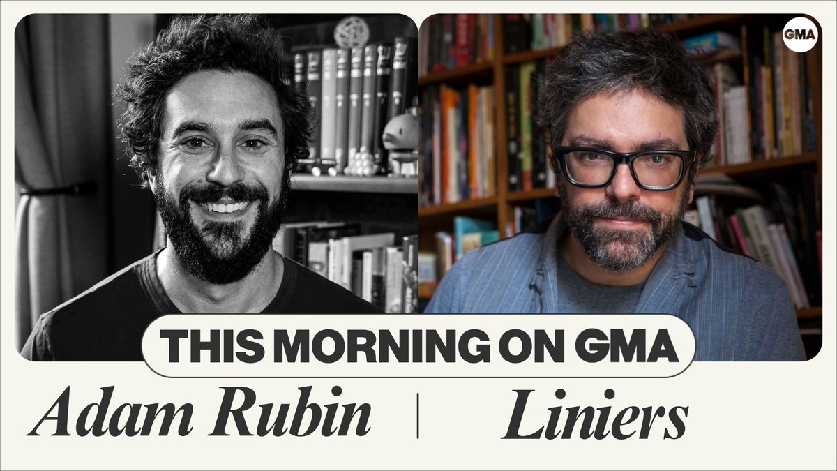 THIS MORNING ON @GMA: Adam Rubin (@rubingo) and @porliniers join us to talk about their new children’s picture book, “The Truth About the Couch.”
