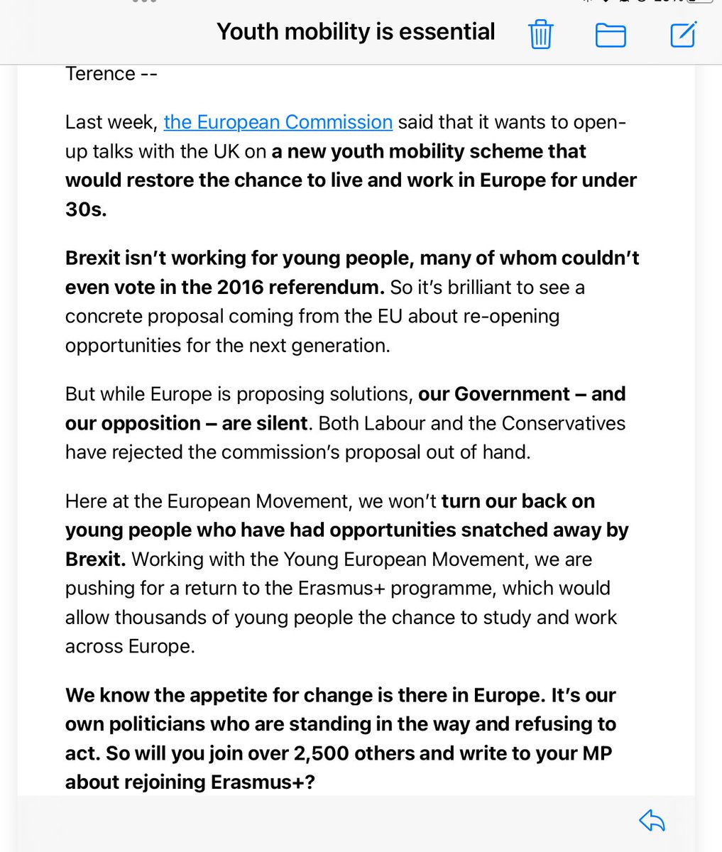 Quite frankly it is unbelievable that ⁦@RishiSunak⁩/his sorry crew could be so dog in the manger, about the future of our country & it’s youth EU (500 million people, with an annual income of some €2 trillion) made an offer in all innocence ….and we spat in their faces