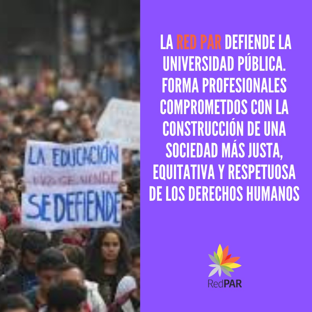 Red_PAR's tweet photo. #23A
Red PAR defiende la universidad pública
.
.
.
#RedPAR
#UniversidadPublica
#FinanciamientoEducativo https://t.co/jUfa5xIiaU
