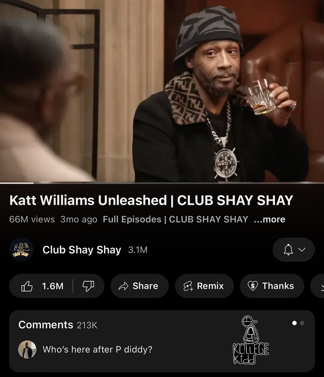 Katt Williams 'Club Shay Shay' interview with Shannon Sharpe is 2M views away from being the most watched interview in the history of YouTube 📈🔥