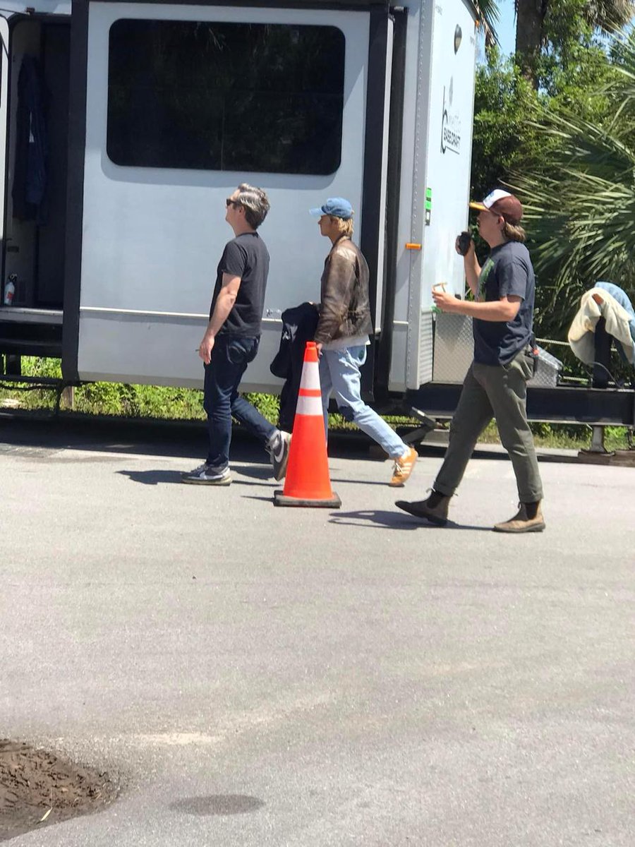 APARECEU! Rudy Pankow HOJE no set de gravações da quarta temporada de 'Outer Banks' em Beaufort, Carolina do Sul.