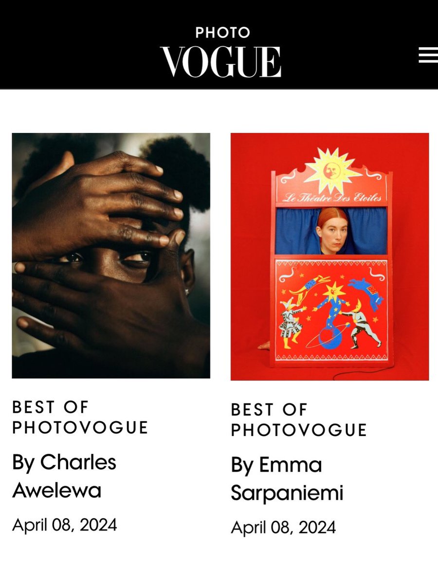 “Onoja” selected as Best of PhotoVogue