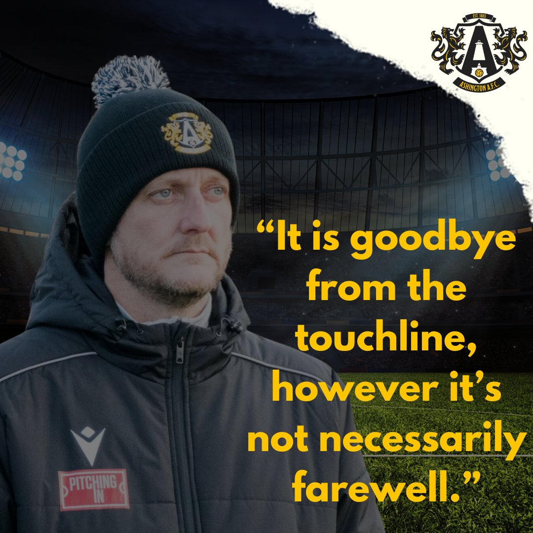 Ian Skinner: “It is goodbye from the touchline, however it’s not necessarily farewell.” Open letter from Manager, Ian Skinner including invite to all supporters to our end of season awards night. ⬇️⬇️ Read more ⬇️⬇️ ashingtonafc.com/2024/04/22/ope…
