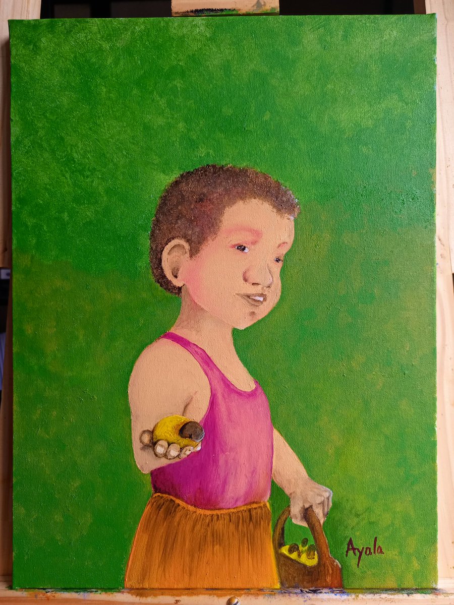 Arteterapia deste final de semana. Óleo sobre tela 30x40cm