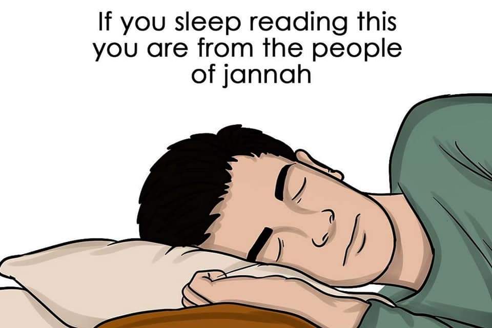 ¤》 If You Sleep Reading This You Are From The People Of Jannah.✨❤ ¤》 Must Read 📚