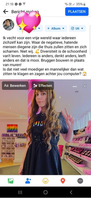 I just posted this on my VANILA facebook. 🥰  Translation :  I fight for a free world where everyone can<a href="/tag/mvsales"class="tags"><span>#mvsales</span></a>