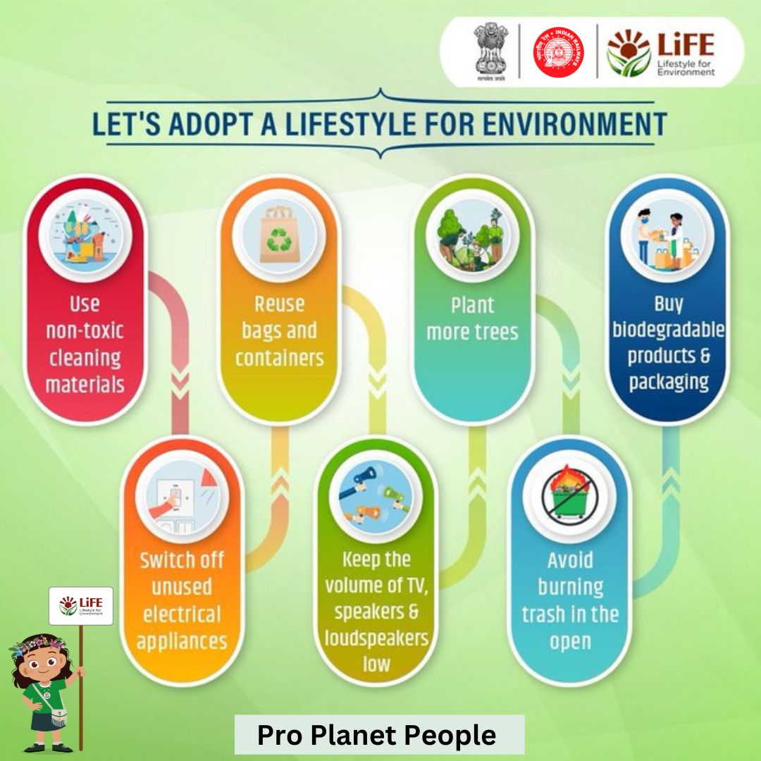 Embrace a Sustainable Lifestyle for Our Planet. #ChooseLiFE #MissionLiFE @wc_railway @BhopalDivision @drmjabalpur