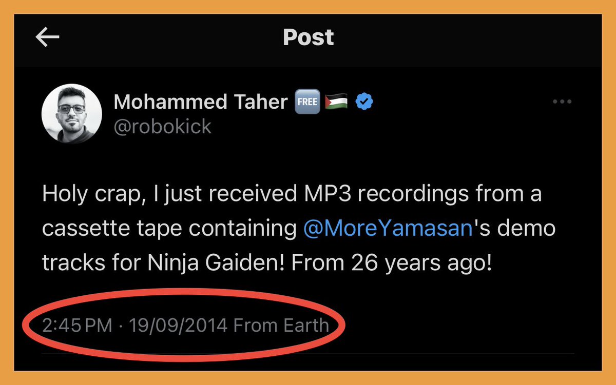 STORY TIME!

In 2014, Ninja Gaiden composer <a href="/MoreYamasan/">Keiji Yamagishi</a> found an old cassette tape containing an old NG arrangement that he did in the 90s.

I loved that cassette tape arrangement SO. MUCH. I listened to it hundreds of times over the years.

(Not demo tracks. Post-game.) 

[1/2]