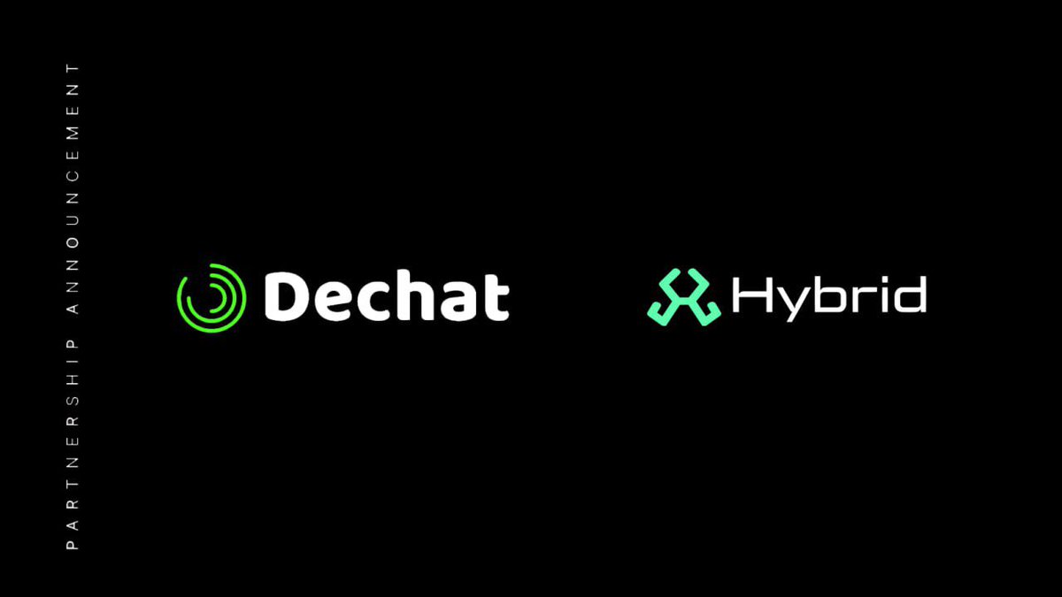 🤝 Dechat is proud to announce our partnership with @BuildOnHybrid , the on-chain intelligence Layer 1 platform! 🌍 Together, we’re building Web3’s premier ecosystem of AI experts.