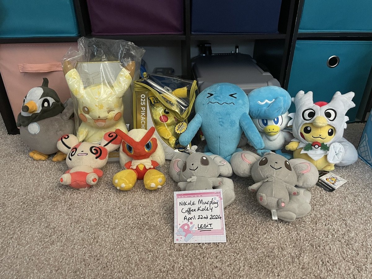 More Pokémon for sale! Everything besides Blaziken and Spinda are $5-30! Blaziken official Pokedoll 2004 with hang tag $400 Spinda official Pokedoll 2006 no tags $400 Comment to claim