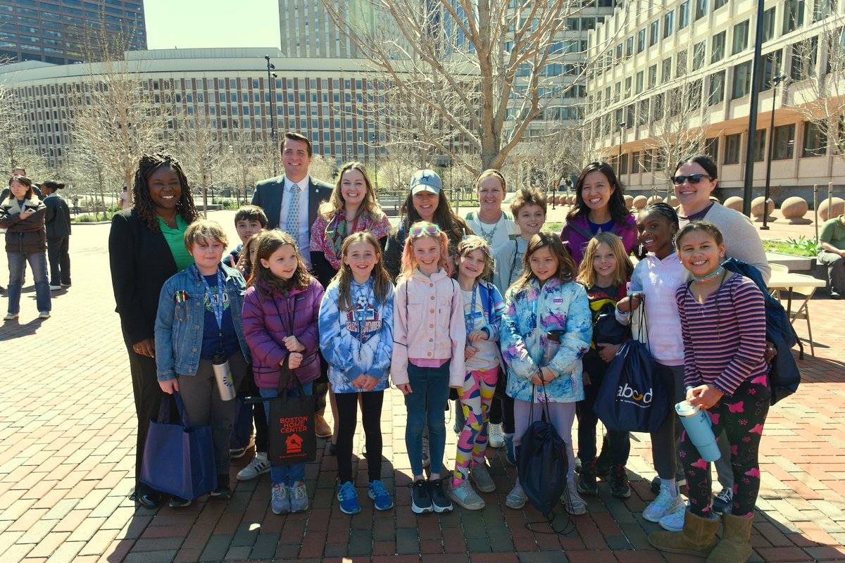 Our Boston Mayor Michelle Wu with City Councilors and local school children celebrating Earth Day at our City Hall Plaza today! City staff and partners were there and provided information on how we residents can help Boston go carbon neutral, the afternoon included a short…