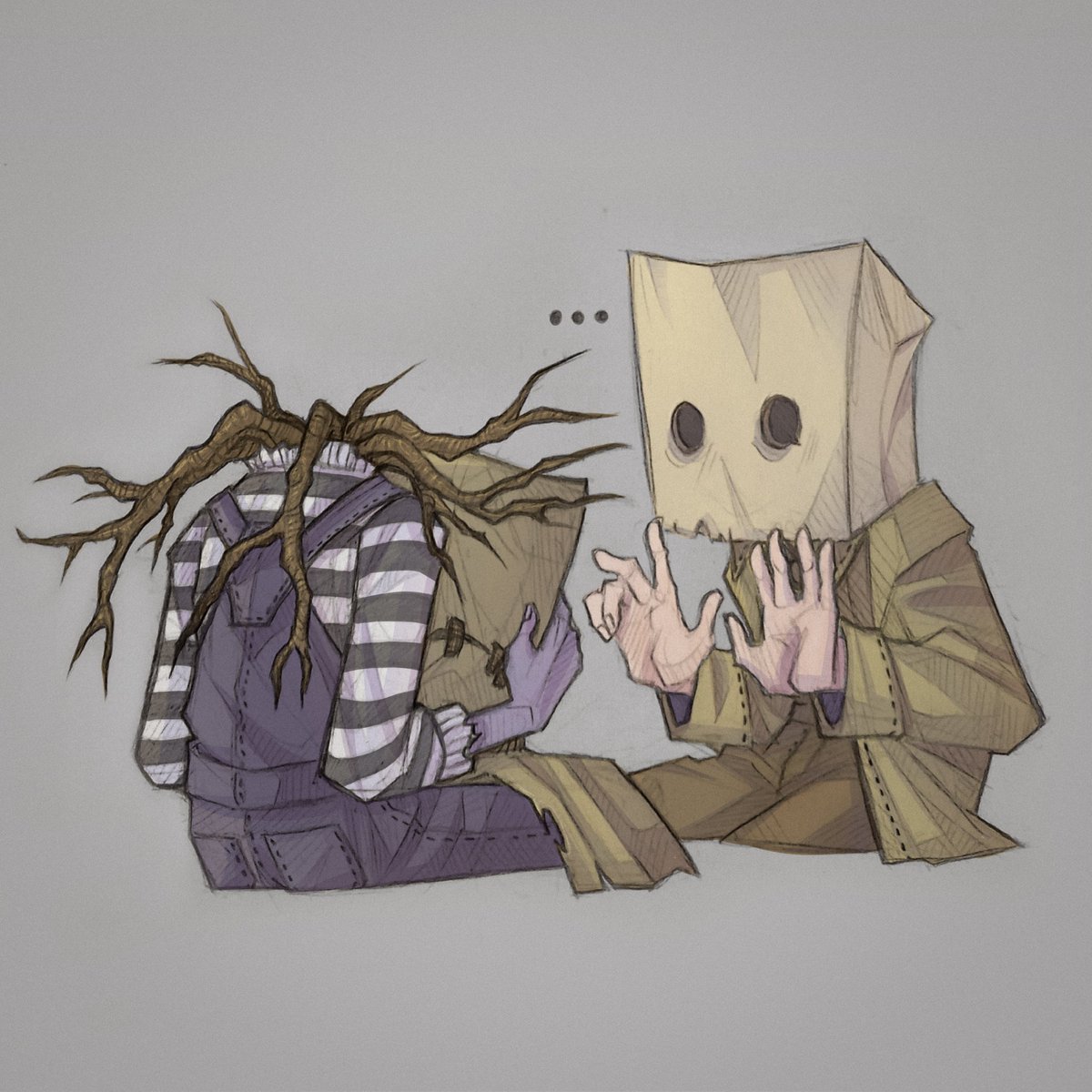 Oh! So you are also too shy and scared to show your face, right? ... Right? #littlenightmares #IdentityV #IDV