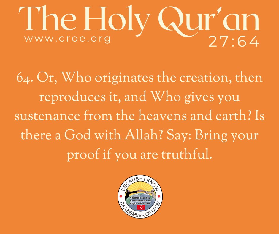 #readthequran for guidance
Listen to the teachings of the Hon. #ElijahMuhammad 24 hours a day @ croeradio.net
#education #history #NationofIslam #CROEArchives