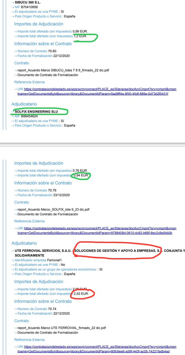 Tambien adjudicó a la empresa de Koldo el lote 9 de mascarillas ffp3. 
Sus precios tb superaban a la mayoría de otras empresas suministradoras.