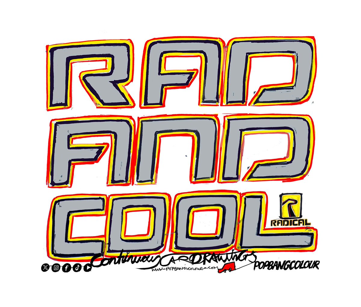 It’s all very busy this week, at the weekend @DoningtonParkUK it’ll be #RADandCool! I’m creating a special #Paintwithcars artwork in the @RadicalMSport HQ as the first round of the Radical Motorsport UK Cup is a support race for the @BTCC - Who’s coming along to watch racing?