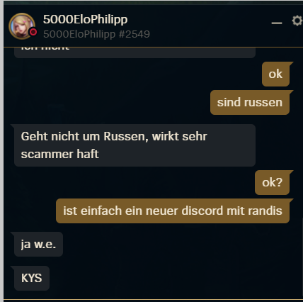 Simon99557535's tweet photo. @RiotSupportDACH 
Solche Aussagen finde ich nicht gut und unterst��tze ich auf keinen fall, fühle mich beleidigt und sowas ist extrem toxic zu schreiben. https://t.co/1liehNDwUO
