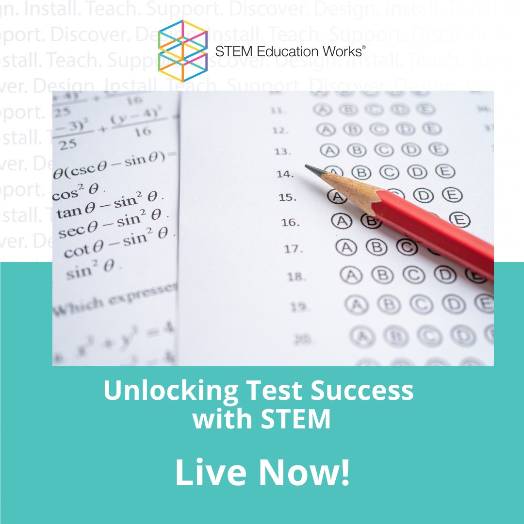 Our latest webinar is now LIVE!

Join Chauntée as she explores ways to incorporate STEM principles into test readiness, enhancing the learning experience by making it engaging and impactful.

Don't miss out, check out our website! stemeducationworks.com/webinars/