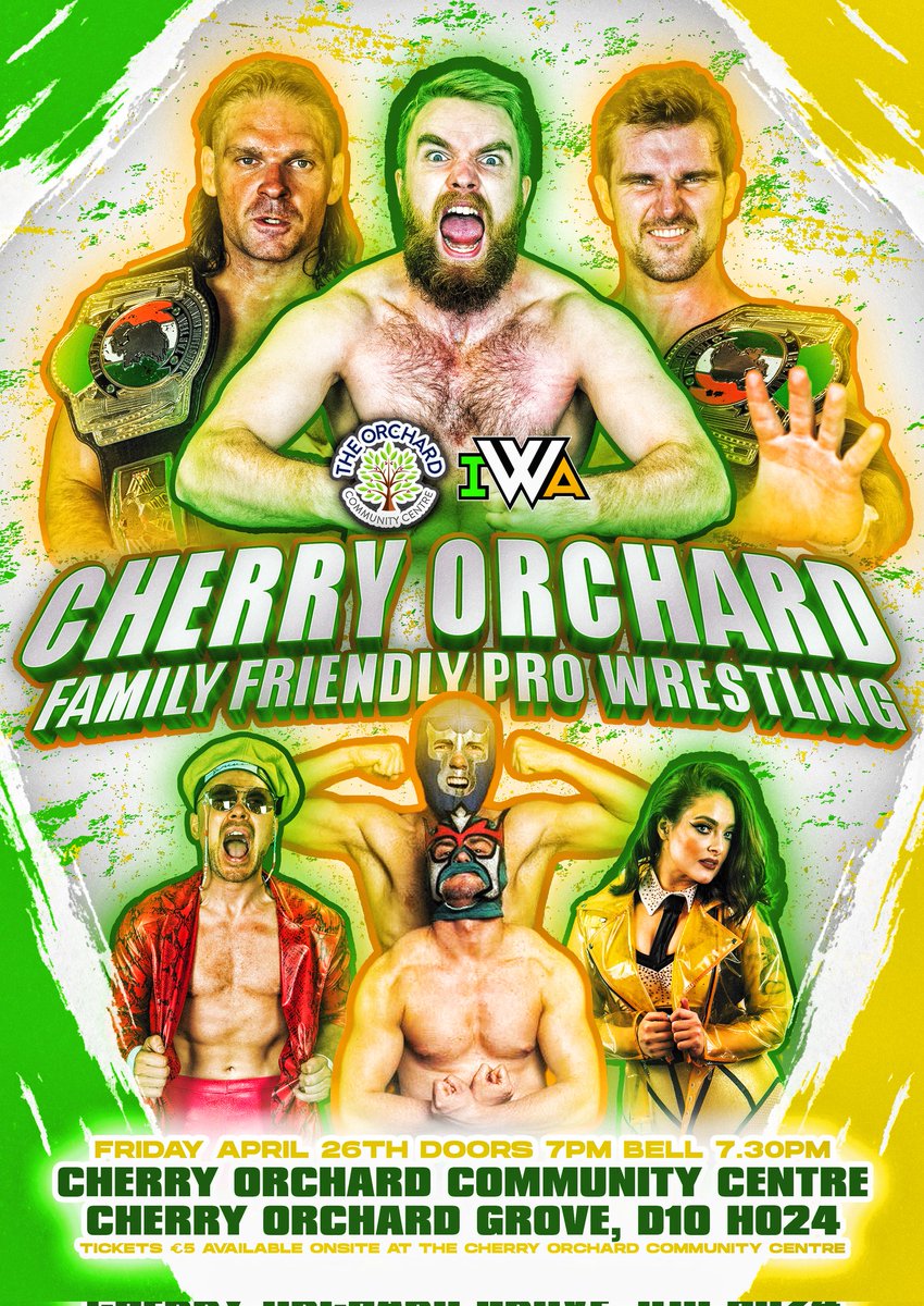 FFPWIreland's tweet image. The IWA show in Cherry Orchard this Friday is ❌️sold out❌️

FFFW 🤝 RCW