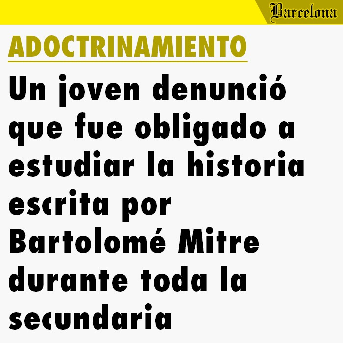 revisbarcelona's tweet photo. #Adoctrinamiento
#MarchaFederalUniversitaria https://t.co/vHQhzDyP8j