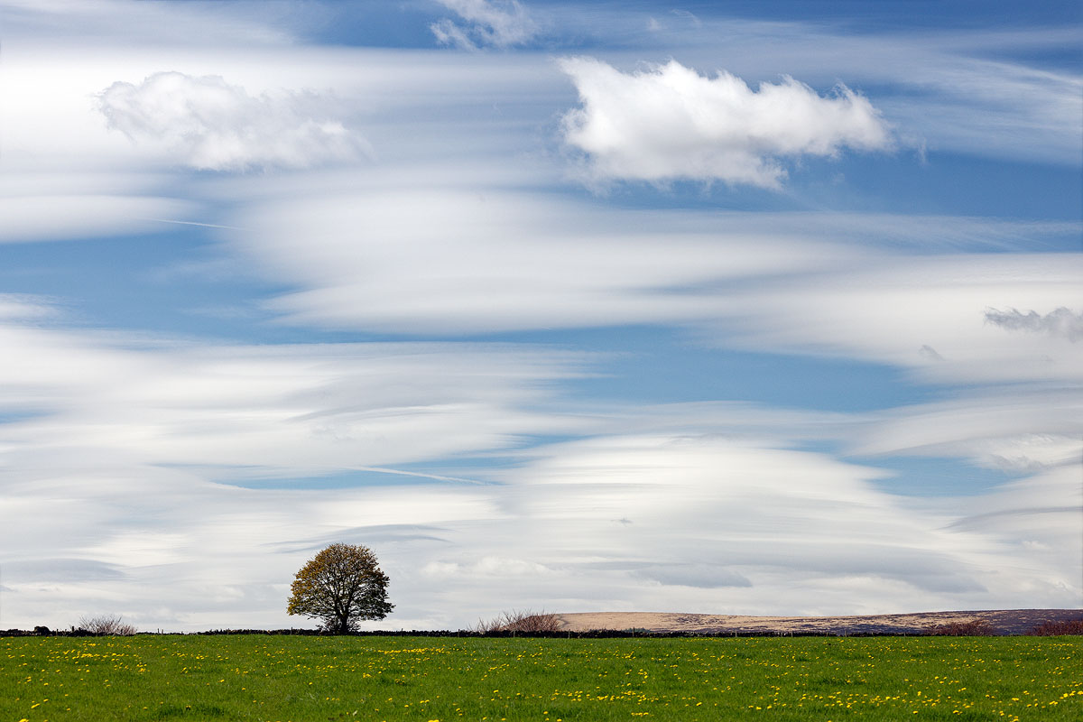 Was out cycling yesterday lunchtime and saw the most impressive lenticular clouds I've seen round these parts. Dashed back out with camera but unfortunately missed the best of it! Anyone else see it? #Halifax #Yorkshire