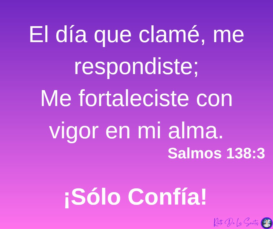 No dejes de clamar porque Jehová te responderá. Bendiciones 🤗 🙏🥰
#confia #Dios #SoloConfia #dejateguiar #DiosEsFiel #mensajescristianos #temor #respuestas