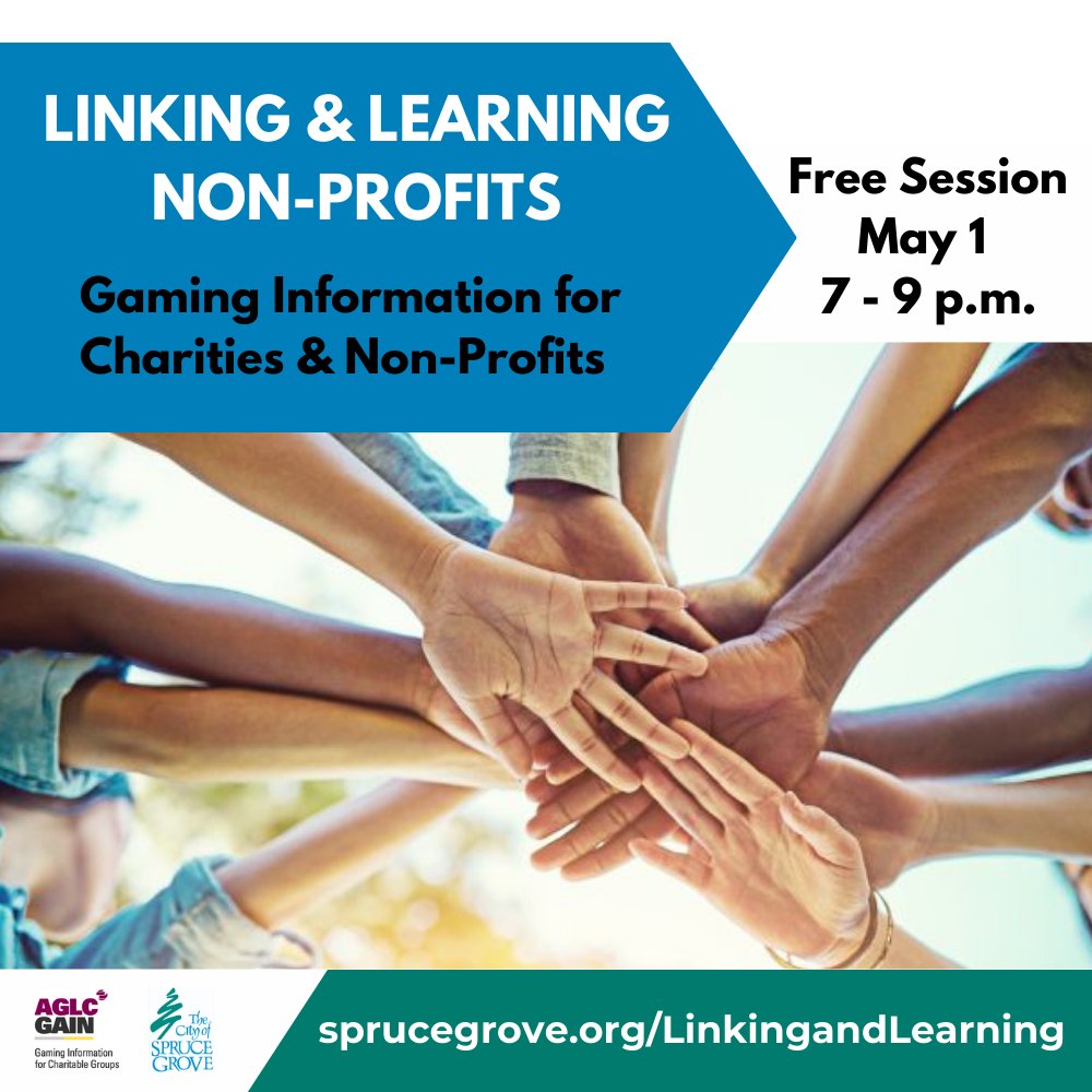 Calling all charities & non-profits! Do you use gaming events like casinos or bingos to raise funds? Join us for a free info session with AGLC (Alberta Gaming Liquor and Cannabis) & learn everything you need to know! Register loom.ly/D5oV2z0 #SpruceGrove