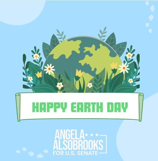Happy Earth Day 🌎 As your Senator, I will fight to combat the climate crisis and champion green initiatives. I will work to: 🌊 Protect and Preserve the Chesapeake Bay ⚡️ Support clean energy investments that will create thousands of jobs ⬇️ Reduce our carbon emissions