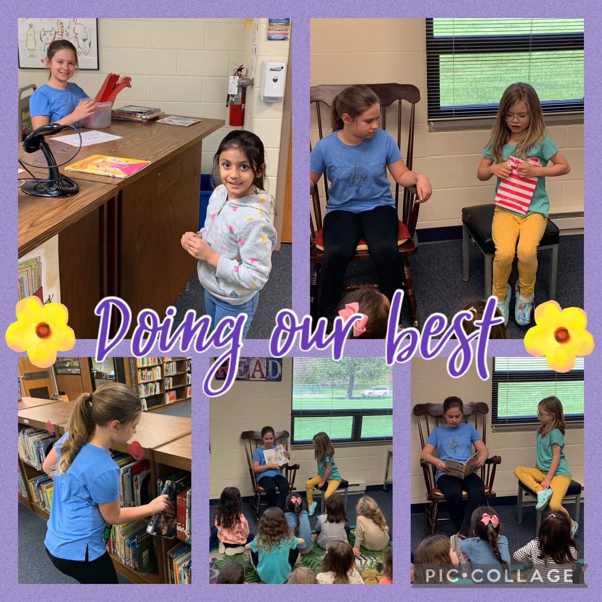 mospecialareas's tweet photo. Lydia was my library helper today. She was all smiles as she helped Mrs. Nachtrab’s class and read Ivy’s birthday book! Thank you for making our day even more special! #KidsofCharacter #WeAreGenerals https://t.co/nw3ccohmWW