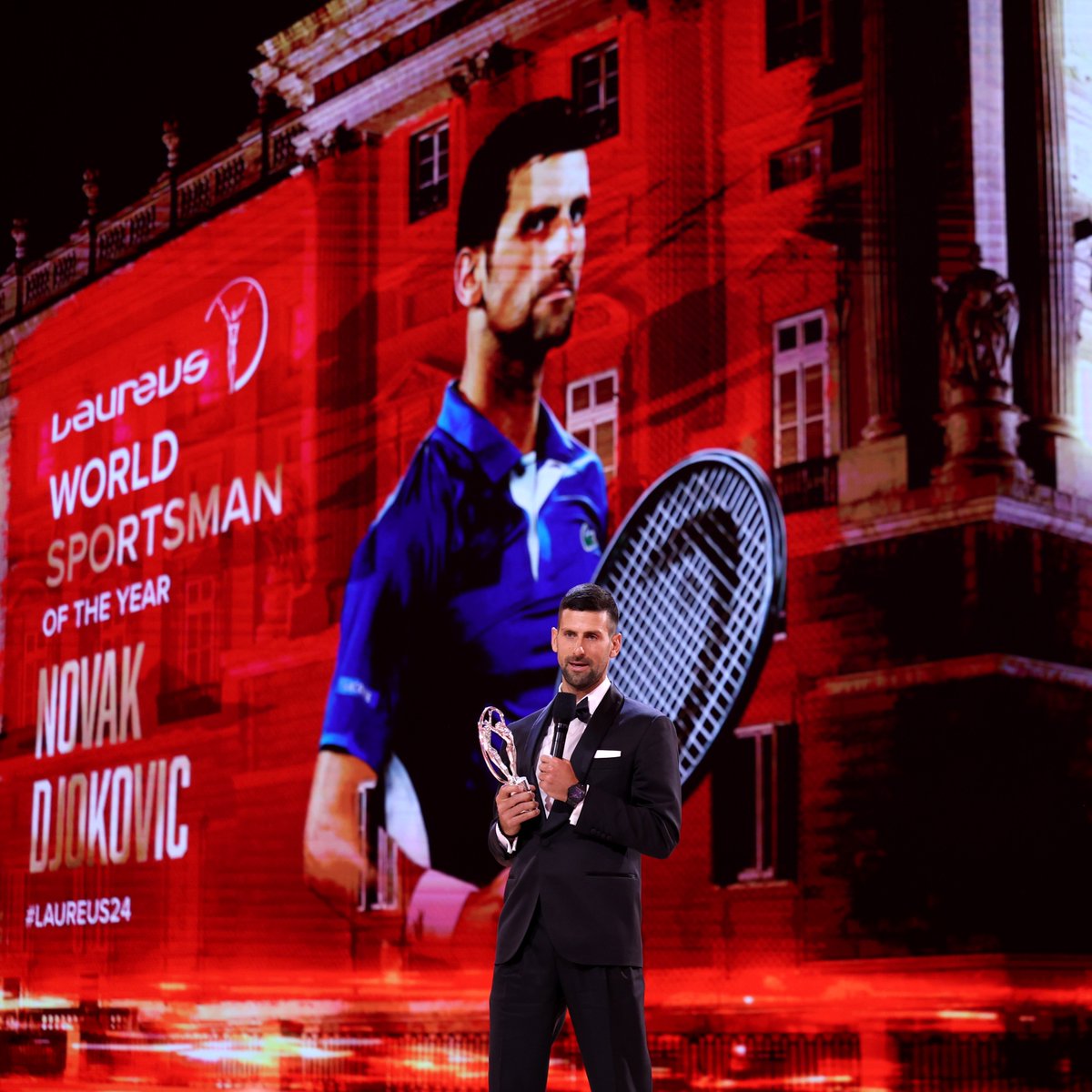 It's official 🤩 <a href="/DjokerNole/">Novak Djokovic</a> is the 2024 Laureus World Sportsman of the Year! 🏆

<a href="/LaureusSport/">Laureus</a> | #Laureus24