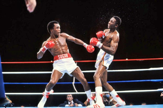 I was watching Leonard-Hearns 1 earlier. Got me thinking that those guys were appoximately 10 pounds lighter than Haney and Garcia were for a fight in a lower weight division. Crazy difference between same day and next day weigh ins #boxing