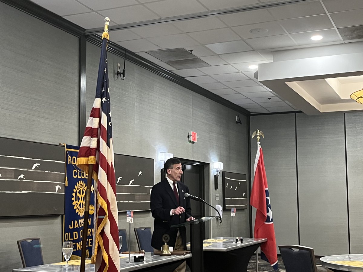 I appreciate the Jackson Old Hickory Rotary Club for inviting me to speak in Madison County today. I enjoyed giving an update on what I’m doing in Washington for families and businesses. It was good to catch up with my friend, Dr. Ron Kirkland. Thank you to Club President Steve