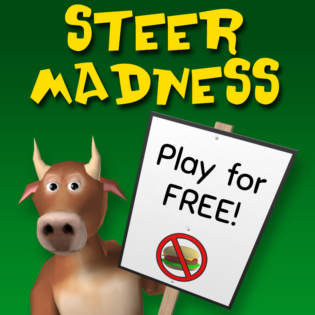 Just in time for #EarthDay ... Steer Madness, the vegan game, is now free to play!🥳 Head on over to steer-madness.com to download... it's available for free on Android, iOS, Windows, and Mac😊 #gamesforgood #vegan #vegangame