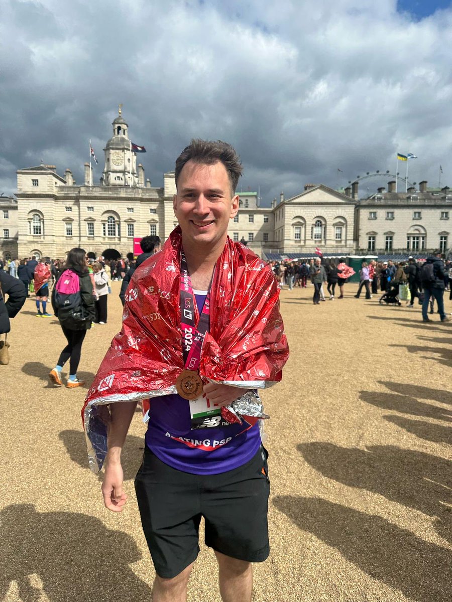 A big congratulations to Ed my parliamentary staffer who ran the @LondonMarathon in 3:44:00 hrs. 🥇 He has raised money for @PSPAssociation. And it is not too late to donate! here ➡️ 2024tcslondonmarathon.enthuse.com/pf/edward-toml…