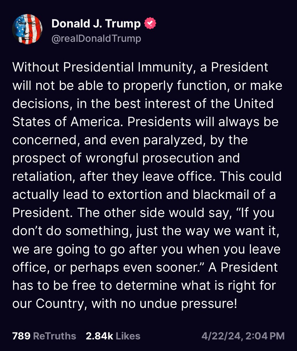 It’s time for Joe Biden to cancel the election and declare himself dictator. After all, he has total presidential immunity, right?