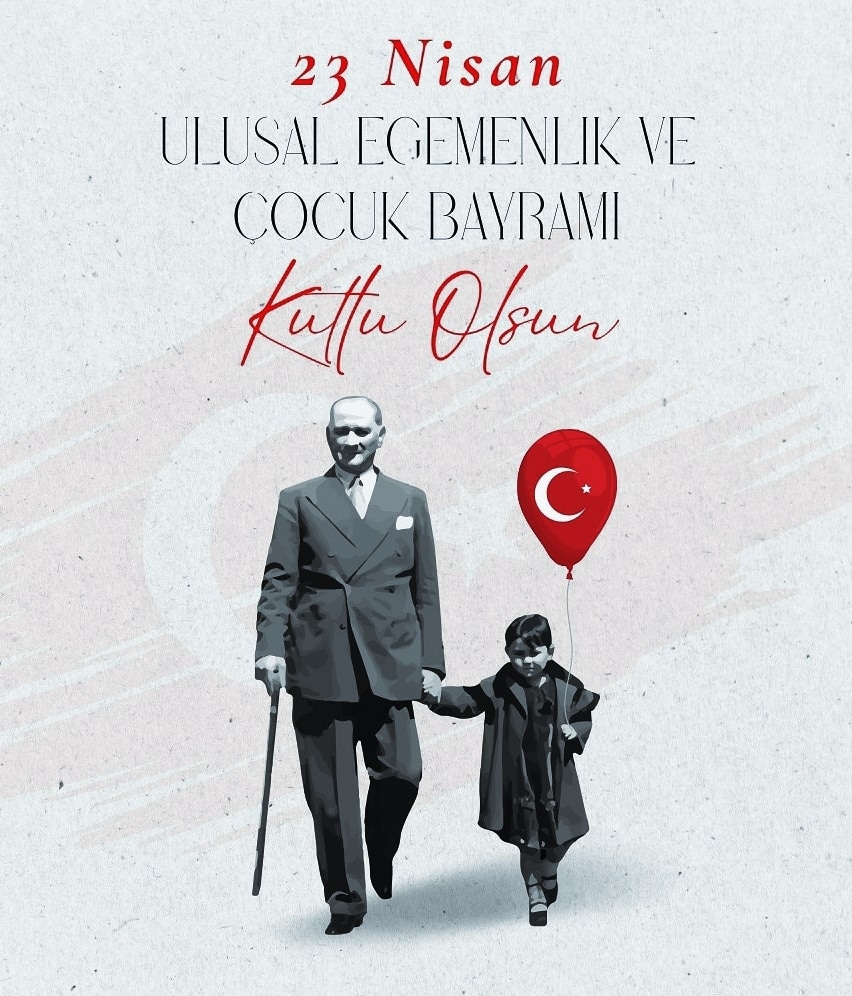 Türkiye Cumhuriyetimizin kurucusu Gazi Mustafa Kemal Atatürk'ün çocuklarımıza armağan ettiği '23 Nisan Ulusal Egemenlik ve Çocuk Bayramımızı' kutluyoruz. Geleceğimizin teminatı ve yaşam sevincimiz olan çocuklarımıza mutlu ve sağlıklı bir hayat diliyoruz. #Türkiye #Çocuk #Bayram