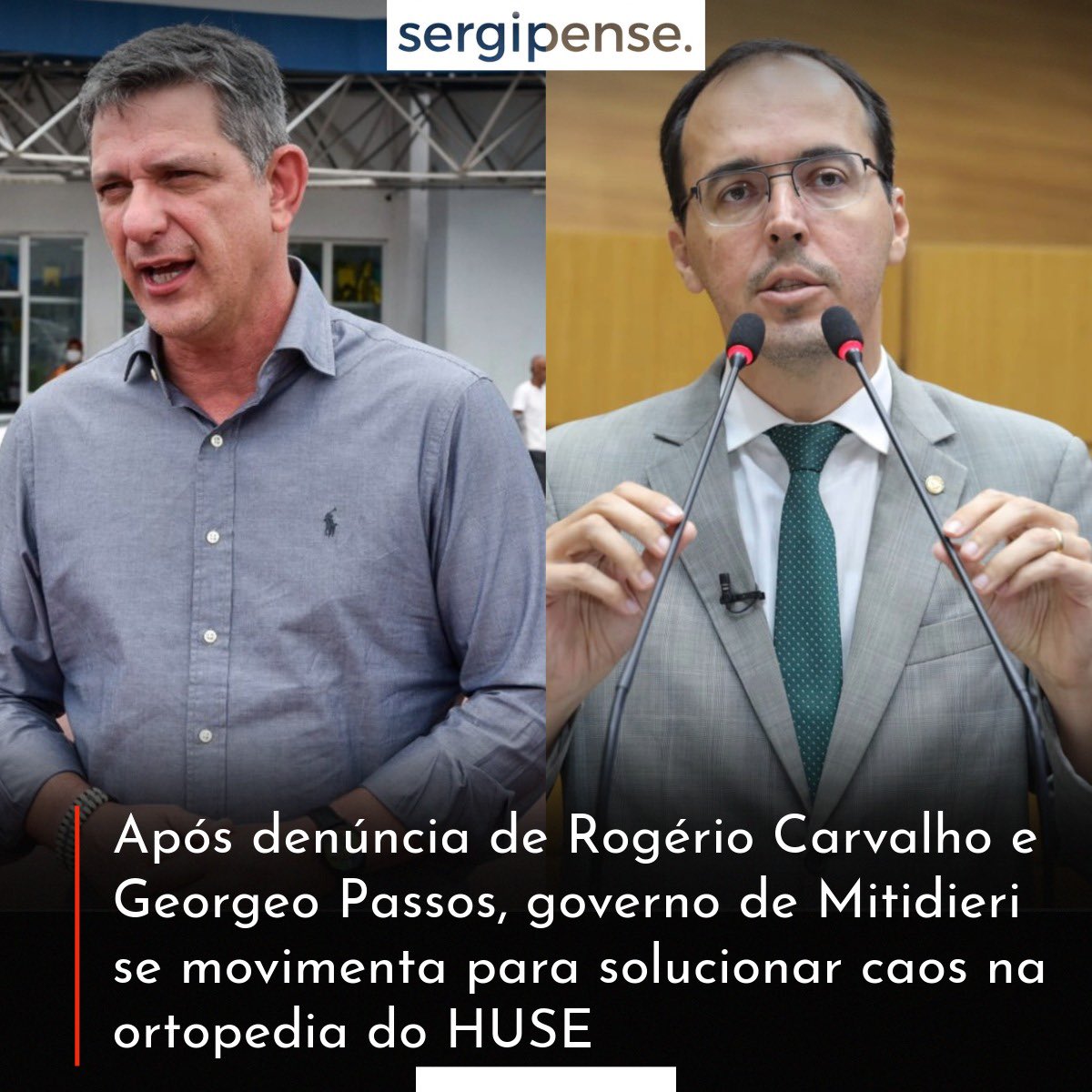 Após denúncia de Rogério Carvalho e Georgeo Passos, governo de Mitidieri se movimenta para solucionar caos na ortopedia do HUSE